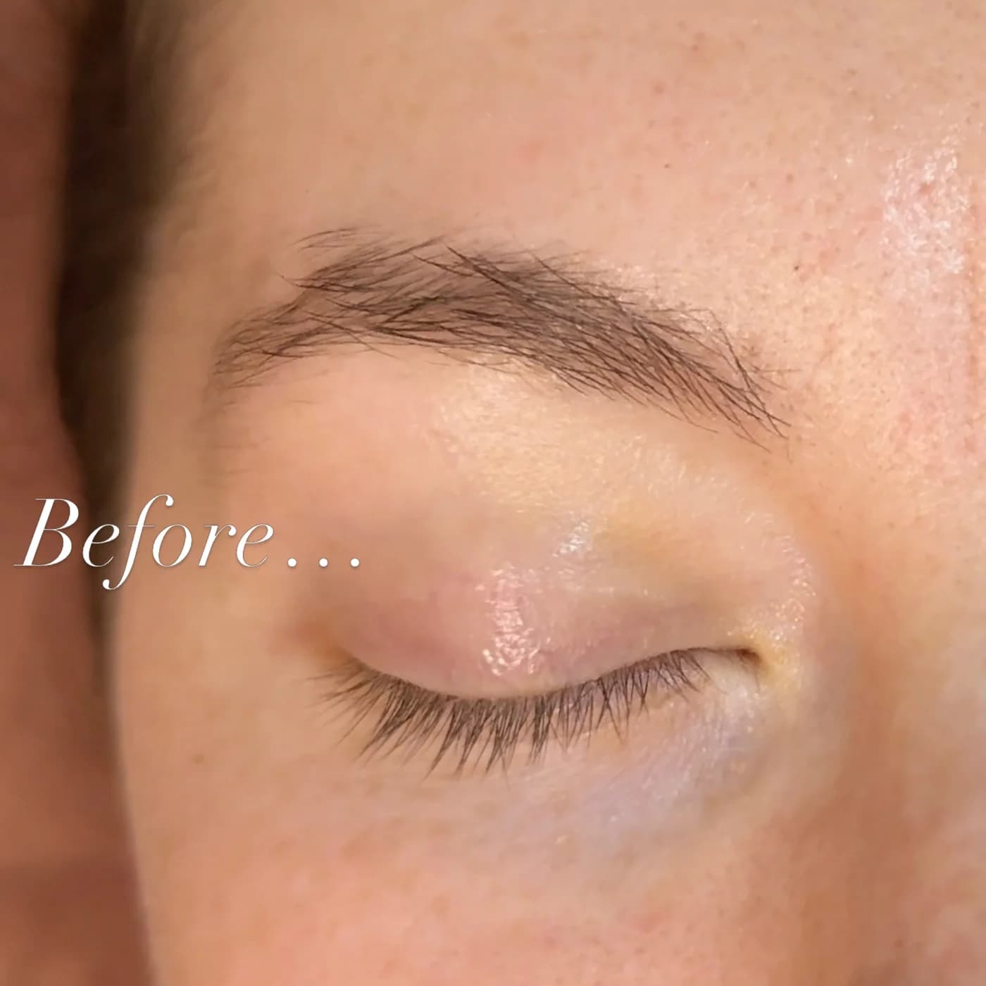 Brow Lamination · Before · Lash Glow Porto